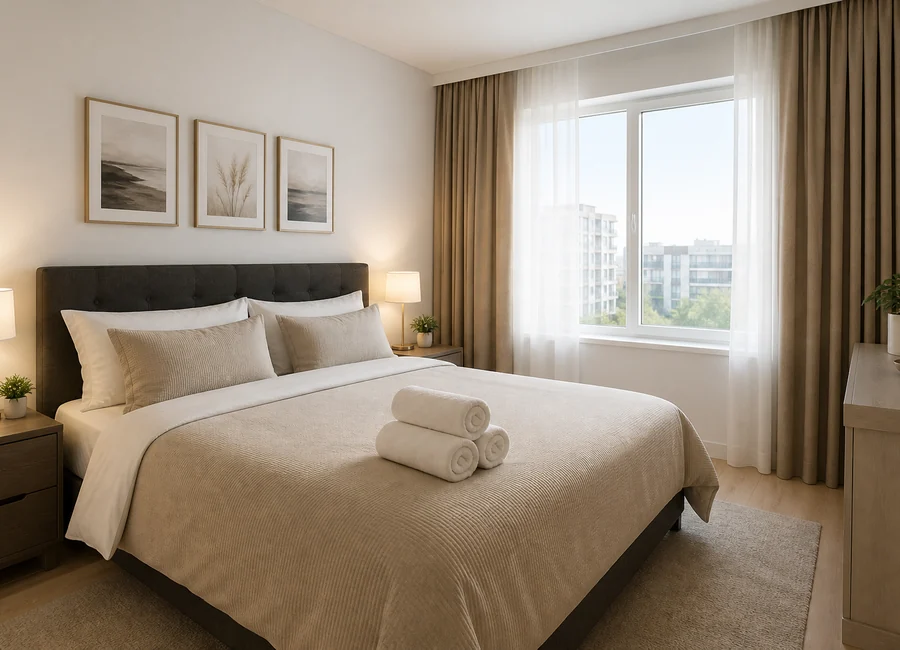 Čist apartman pripremljen za goste